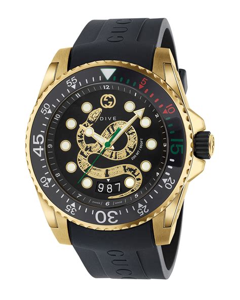 mens gold gucci watch|gucci watches for men price.